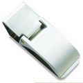 Silver Elegant 2-Tone Money Clip